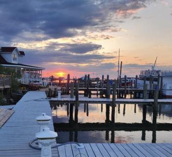 Our marina offers guided tours and charters by boat or kayak, as well as 6 slip spaces for visitors. Photo