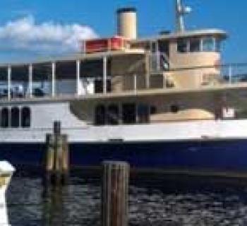 Cruise ship at dock Photo